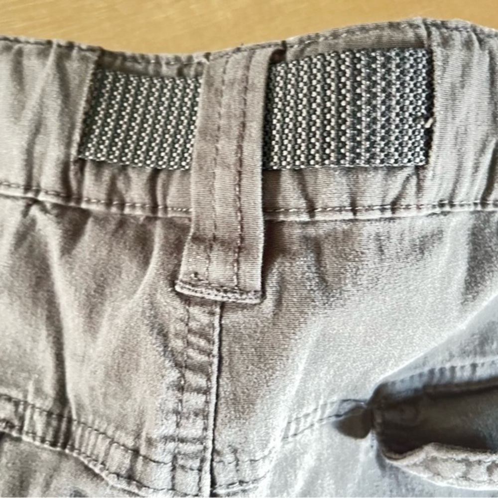 BC Clothing Convertible Cargo Zip Off Legs Pant Men XL 36x30 Gray Belted Casual - Picture 5 of 10